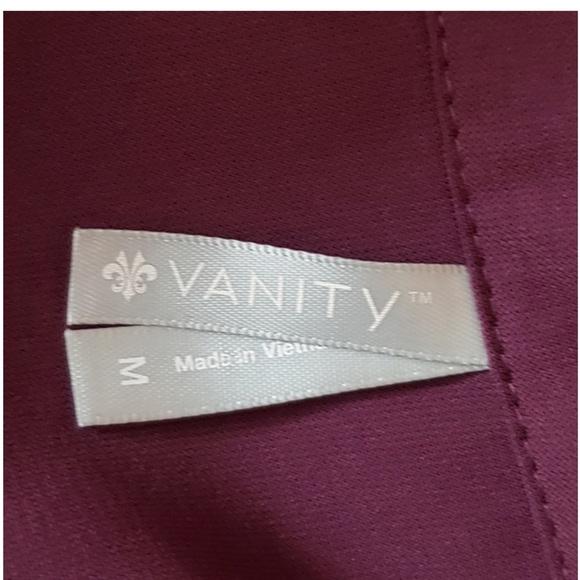 Vanity Women’s roll tab sleeve belted Shirtdress Sz M - Picture 6 of 7